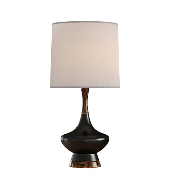 Lampada da tavolo decorativa su sfondo isolato. rendering 3d — Foto Stock