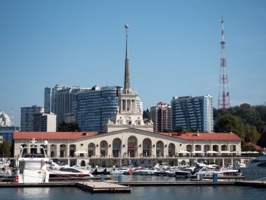 Rusya, Soçi 05.10.2019. Denizden deniz terminali