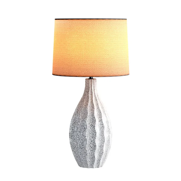 Table lamp ceramic on a white background. 3d rendering