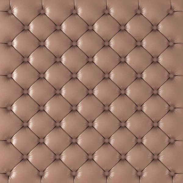 Dekorativní hnědé kožené pozadí panel s geometrickým vzorem. 3D vykreslování — Stock fotografie