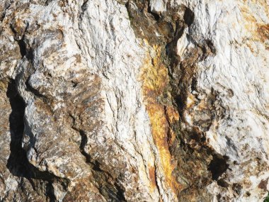 Kaya dokusu çatlaklar ve yakın mesafeden tam ekran fotoğraf çizgileri ile