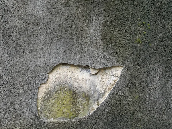 Yeso cayó de la pared en la calle —  Fotos de Stock