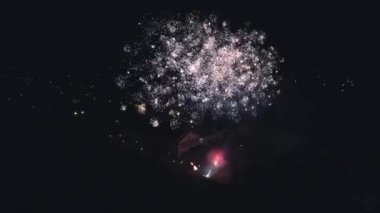 Fireworks uygulamasından kuş uçuş yüksekliği. Drone ile çekim.