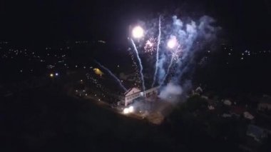 Fireworks uygulamasından kuş uçuş yüksekliği. Drone ile çekim.