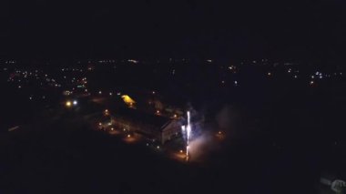 Fireworks uygulamasından kuş uçuş yüksekliği. Drone ile çekim.