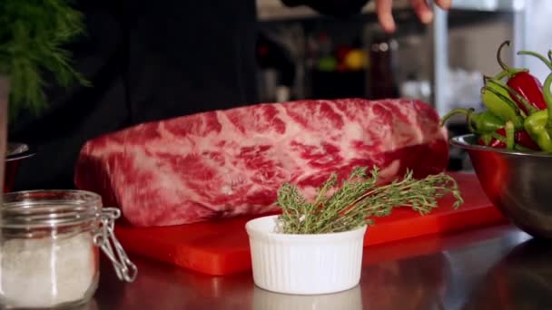 Viande fraîche au ralenti — Video