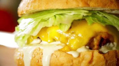 Hamburger yavaş hareket