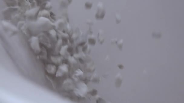 Krockprovning av badet i slow motion — Stockvideo