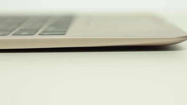 打开的笔记本电脑端口 — 图库视频影像