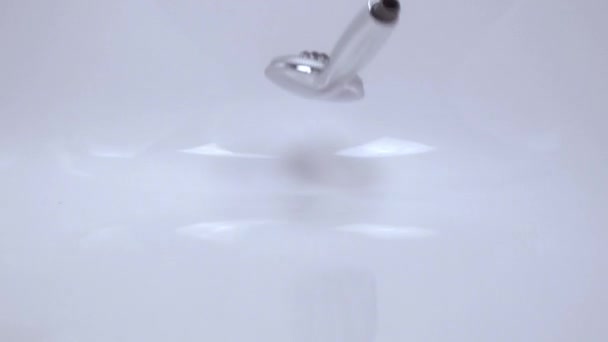 Crash test of the bath in slow motion — Stock Video