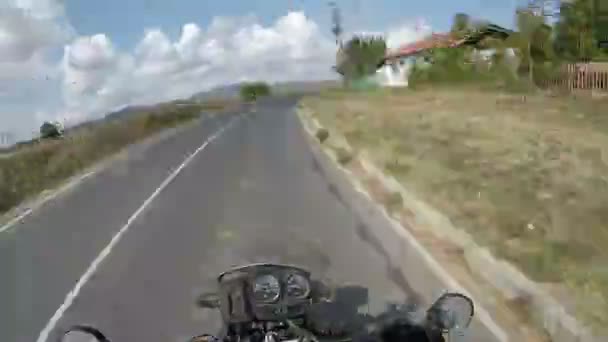 Aventura por carretera Moto Travel — Vídeos de Stock