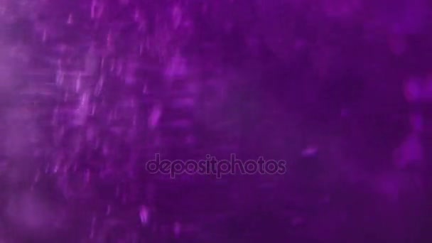 Texture viola bolle d'acqua particelle backround — Video Stock