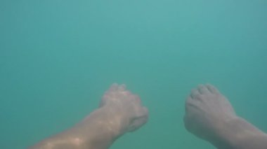 Adam Dalış Şnorkelle Dalma sualtı