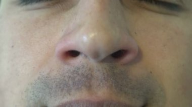 İnsan burun yakın anatomi profil