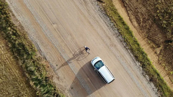 bicycle standing against the car, road traffic concept, conflict, bicycle accident, road cycling