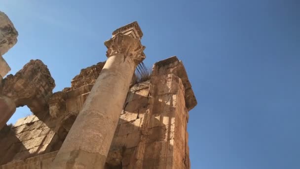 고대 도시 요르단, 그리스 와 로마 제국의 폐허 문화, 건축, 풍경 — 비디오
