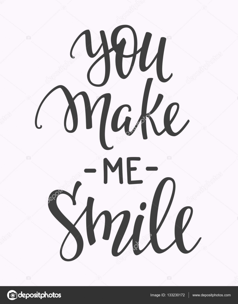 Quotes You Make Me Smile Gorgeous You Make Me Smile Quote Typography Stock Vector © Lenaro 133230172 Quotes You Make Me Smile Mesmerizing You Make Me Smile Quote Typography Stock Vector © Lenaro 133230172