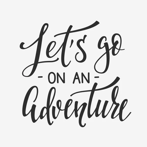 Travel life inspiration quotes lettering — Stock Vector