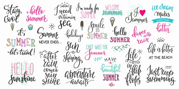 Yaz yazı tipografi büyük kümesi Merhaba