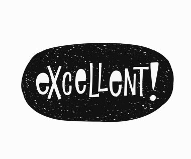 Alıntı yazı mükemmel t-shirt etiket.