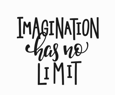 Hayal gücü Hayır alıntı yazı t-shirt sınırlamak.