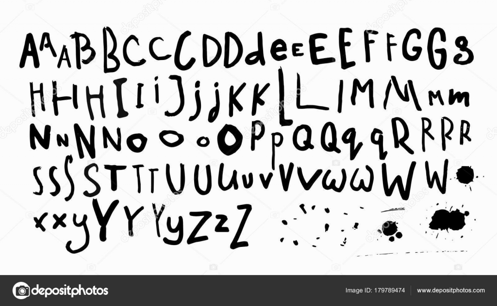 Doodle Simple Primitive Kids Alphabet Vector Hand Drawn Letters Elements For Books Posters Postcard Typography By LenaRo Doodle Simple Primitive Kids Alphabet Vector Hand Drawn Letters Elements For Books Posters Postcard Typography By LenaRo