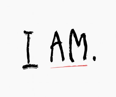 I am shirt quote lettering. clipart