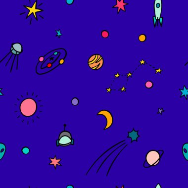 Cosmos alan astronomi basit seamless modeli