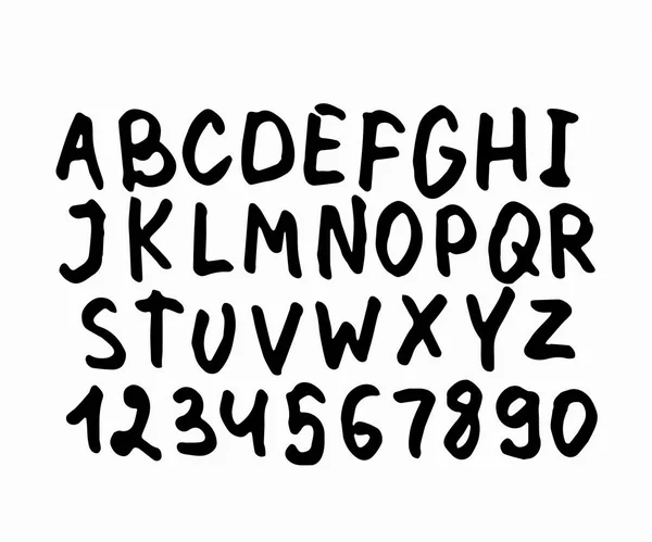 Doodle enkel barn alfabetet — Stock vektor