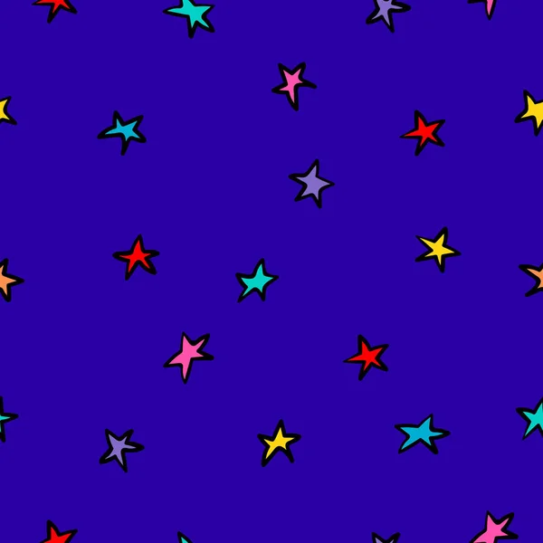 Космос космічні зірки простий безшовний візерунок — стоковий вектор