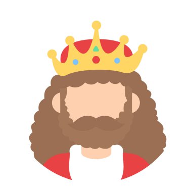 Simge avatar çizgi film Kral