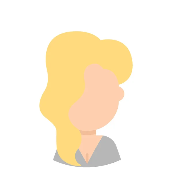 Icono avatar chica de moda — Vector de stock