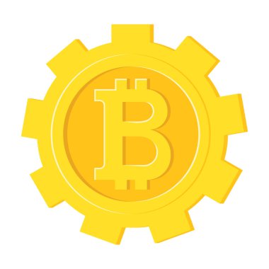 Bitcoin altın sikke dişli