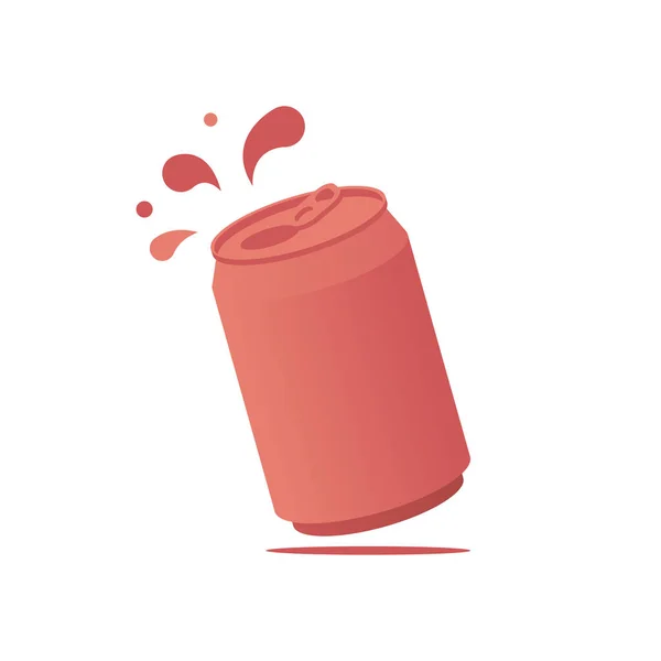 Lehet szódabikarbóna lebegés spray cseppek izometrikus logó — Stock Vector