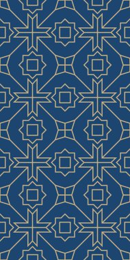 Fas, Farsça ve Arapça motifli doğu geometrik İslami deseni ve süslemeleri