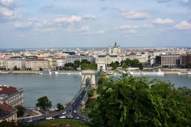 Budapeşte, Macaristan, 16 Eylül 2016 - Budapeşte ve Tuna panoraması