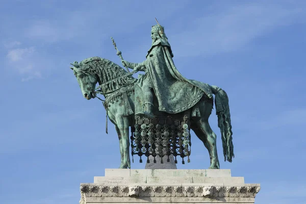 Estátua de Szent Istvan em Budapeste — Fotografia de Stock