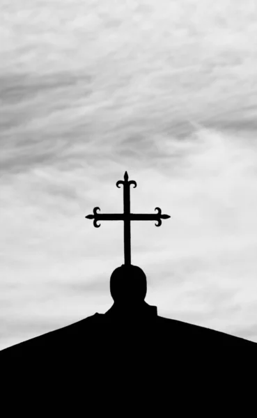 Croce nel cielo — Foto Stock