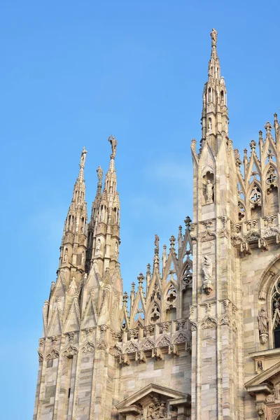 Duomo di Milano pinnacles — Stock Photo, Image