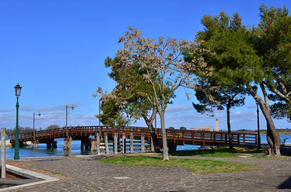 Burano-Brücke und Torcello-Insel — Stockfoto