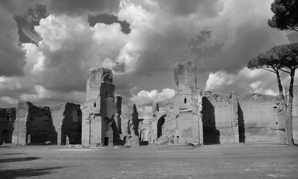 Bains de Caracalla à Rome (B / W ) — Photo