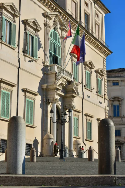 Kvirinálský prezidentský palác v Římě — Stock fotografie