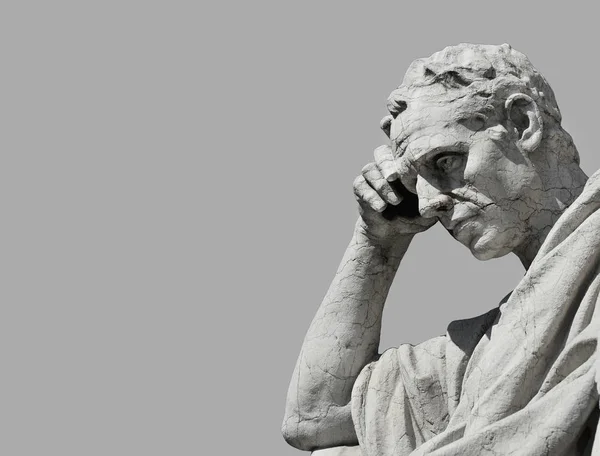 Thinking man statue — Stock Photo, Image