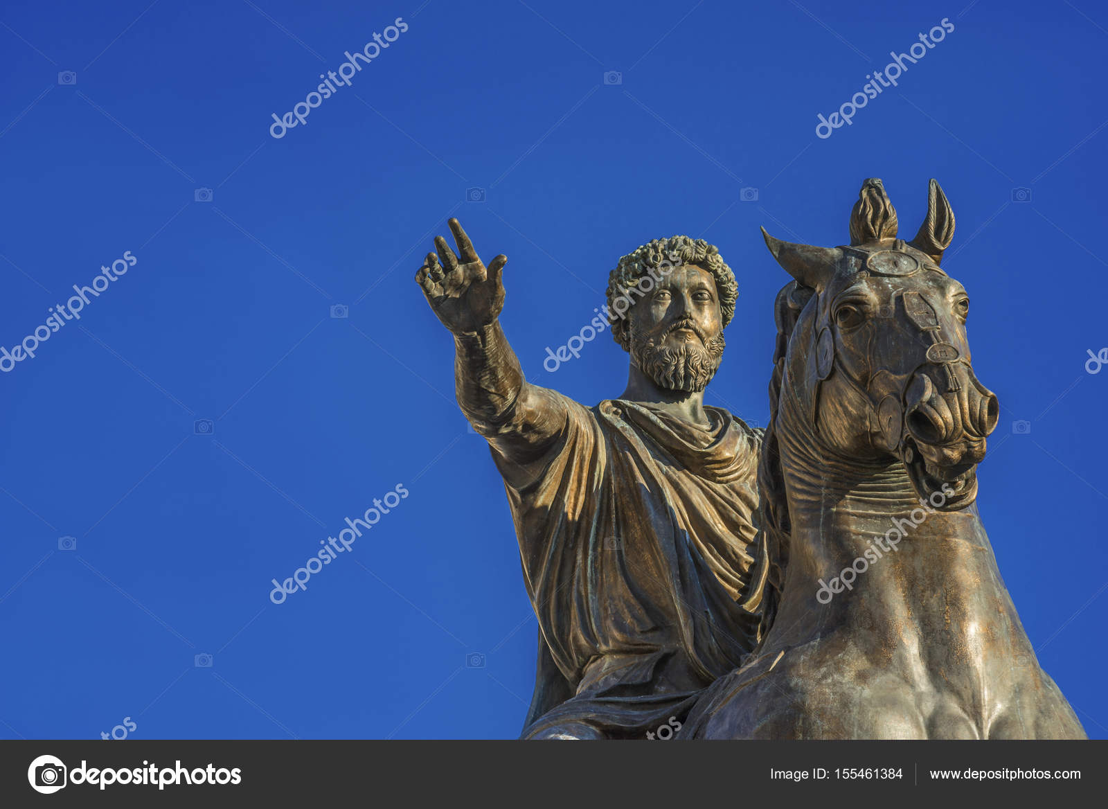 Marcus Aurelius emperor of Rome — Stock Photo © Crisfotolux 155461384