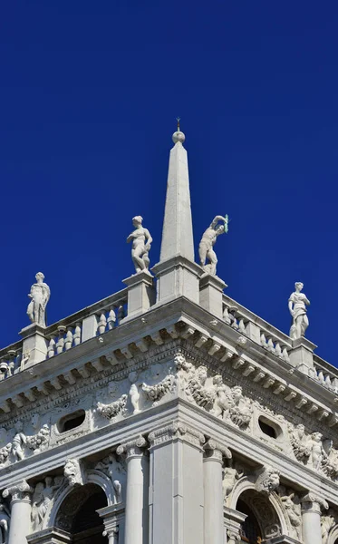 Venecia Biblioteca San Marcos balaustrada — Foto de Stock