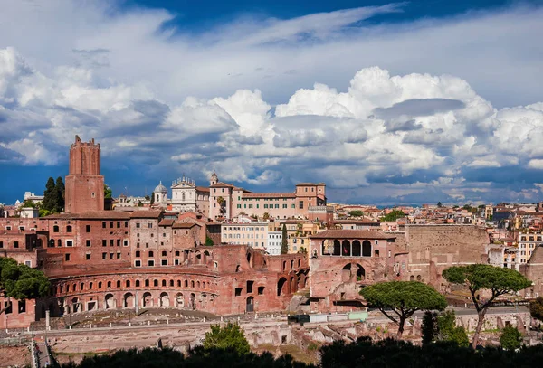 Imperial Forum Panorama — Stock Photo, Image