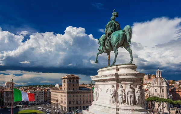 Roma şehir merkezi panorama — Stok fotoğraf