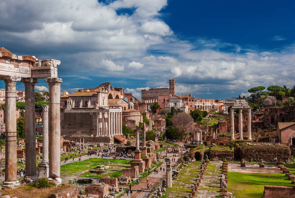 Roman Forum ancient ruins