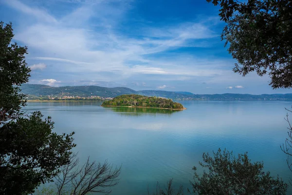 Umbria 'daki Trasimeno Gölü — Stok fotoğraf