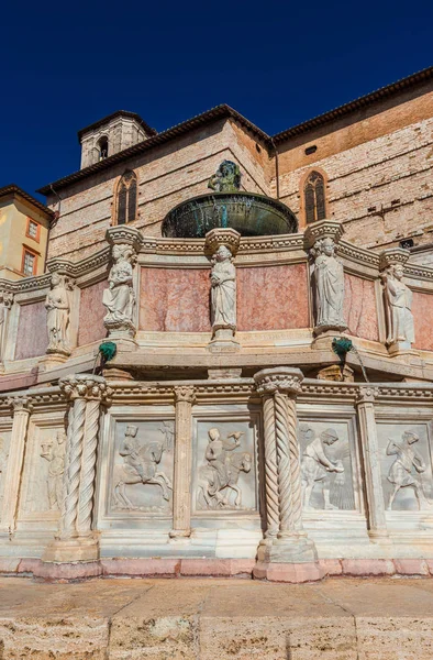 Fontana Maggiore Perugia-ban — Stock Fotó